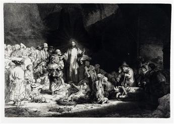 REMBRANDT VAN RIJN andCAPTAIN WILLIAM BAILLIE Bound volume with approximately 150 etchings, including numerous proof impressions of ...